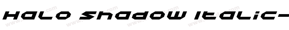 Halo Shadow Italic字体转换